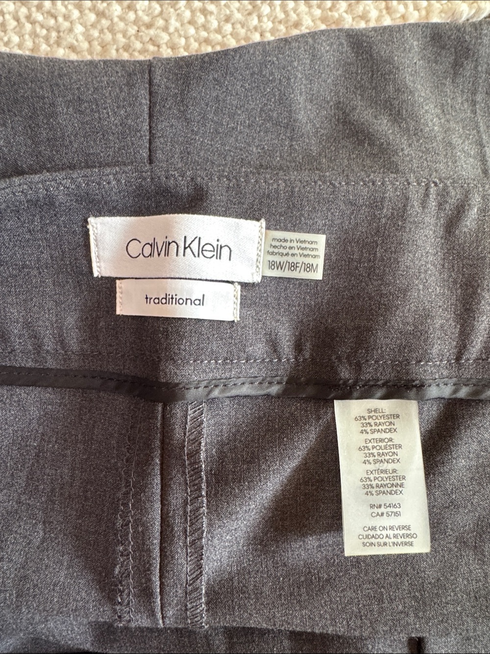 Calvin Klein Traditional Trousers - Picture 11 of 11